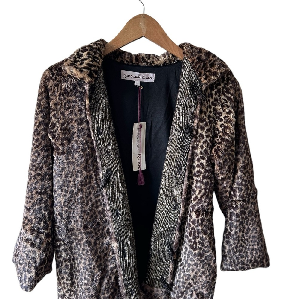 Cheetah Print Faux Fur Coat
